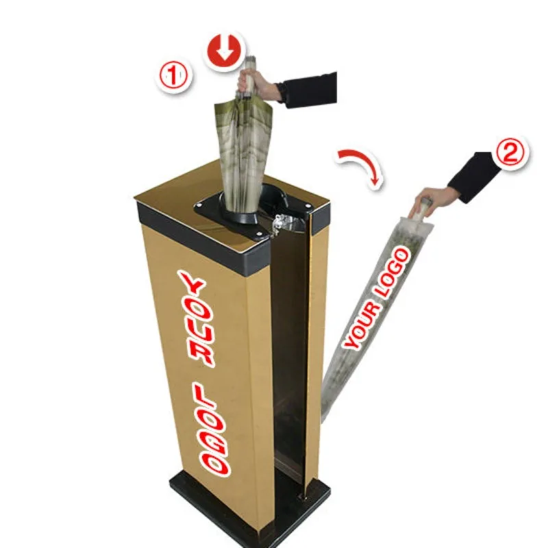 2024 New Product Ideas Automatic Umbrella Bag Dispenser Innovative Umbrella Wrapping Machine