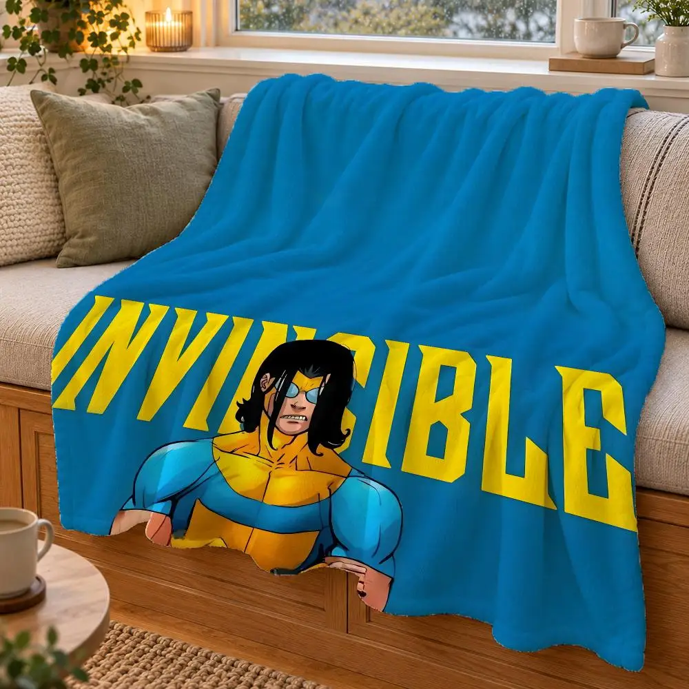 Invincible Throw Double Sided Flannel Throw Blanket Soft Warm Washable Home Decor