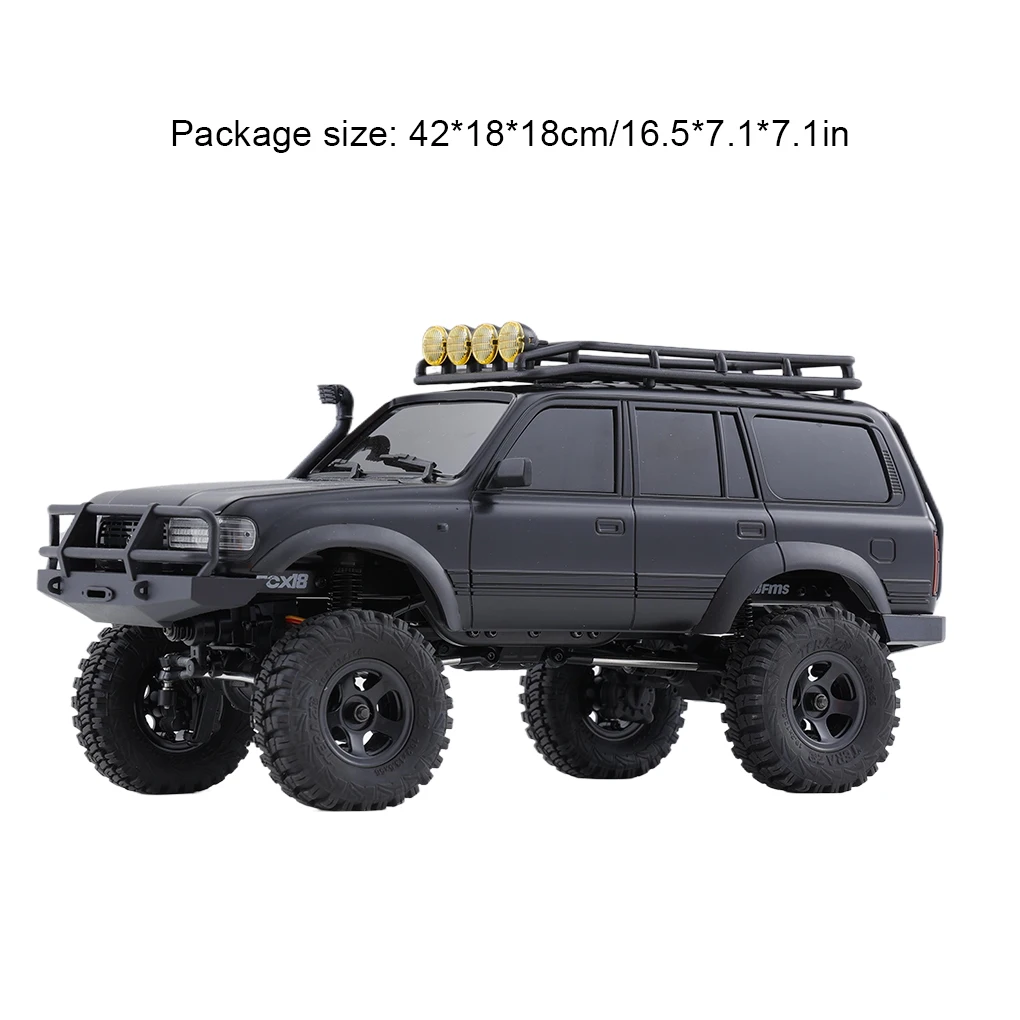 1/18 FCX18 PRO FmsRC سيارة لاند كروزر بدون فرش RC الزاحف 4WD فرش LC80 RTR 11831 محاكاة معبر تسلق نموذج سيارة #6