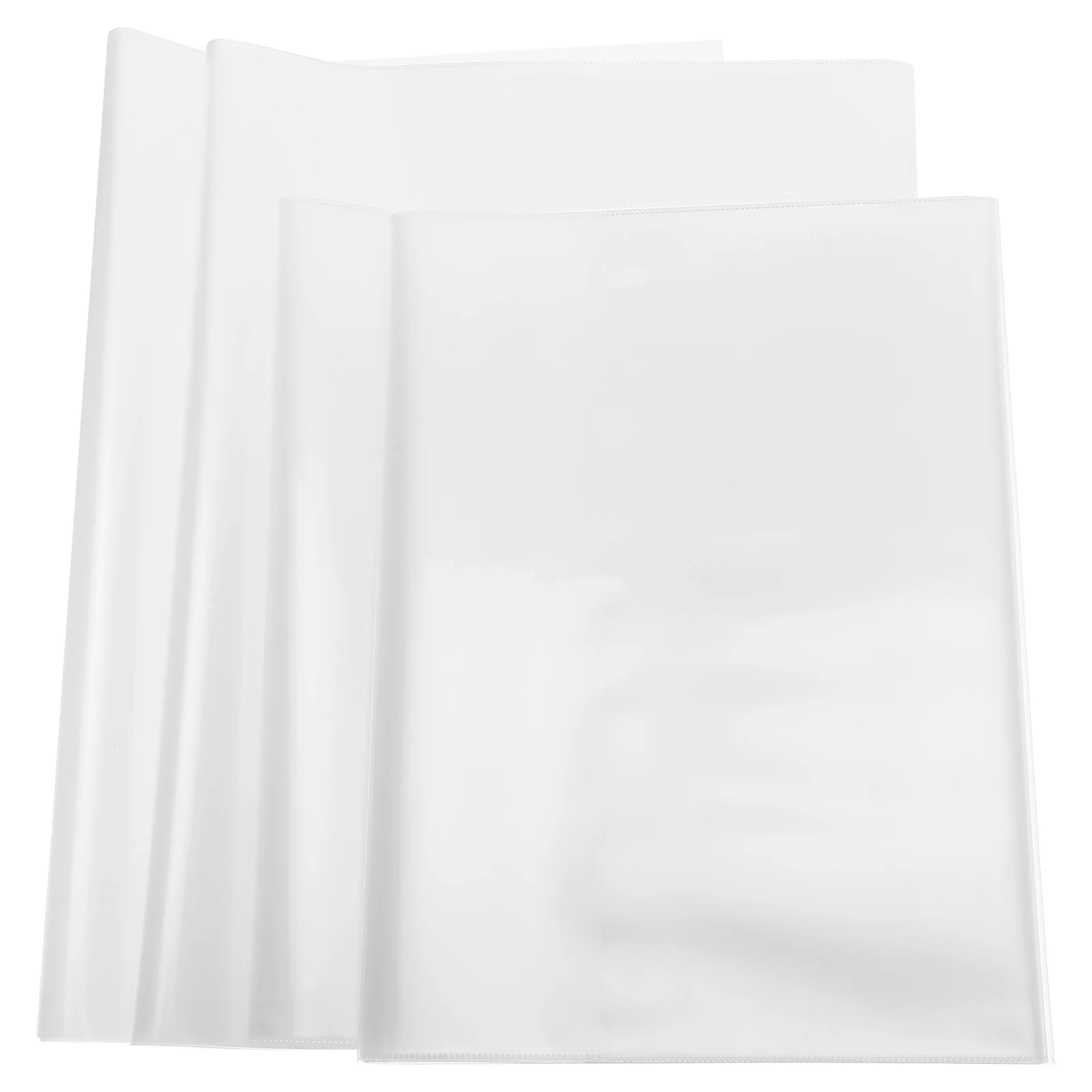 40Pcs Transparent Book Cover Clear Plastic Sleeve Waterproof Protector for Textbooks Notebooks Dustproof School Library