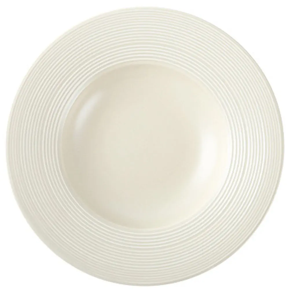 

Premium Ceramic Pasta Plate Deep Straw Hat Shape Dish for Western Food Dessert Snack Serving Home Restaurant Bar Ktv Use Break