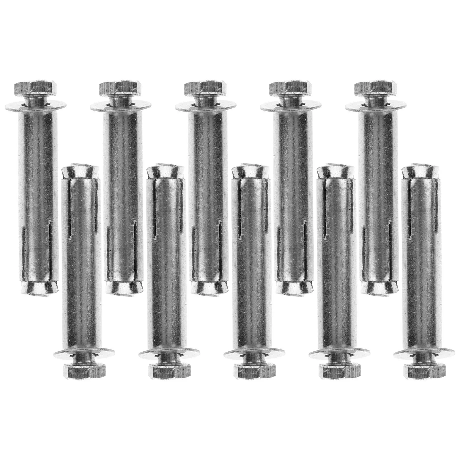 

10Pcs Expansion Bolts Stainless Steel Countersunk Screws Multi-Use Fastening Bolts for Construction DIY Industrial Applications