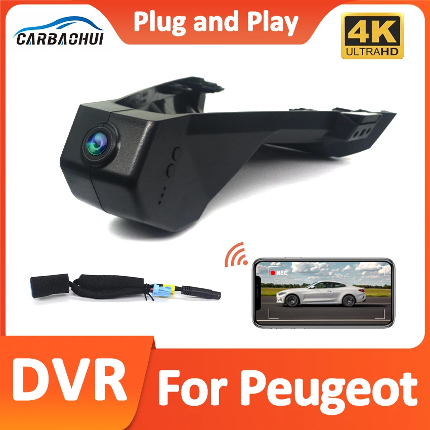 HD 4K Easy to install Car DVR Video Recorder Dash Cam Camera For Peugeot 4008 5008 3008 DS7 C5 DS4 DS5 DS5LS DS6 DS7 DS9 C2 C3