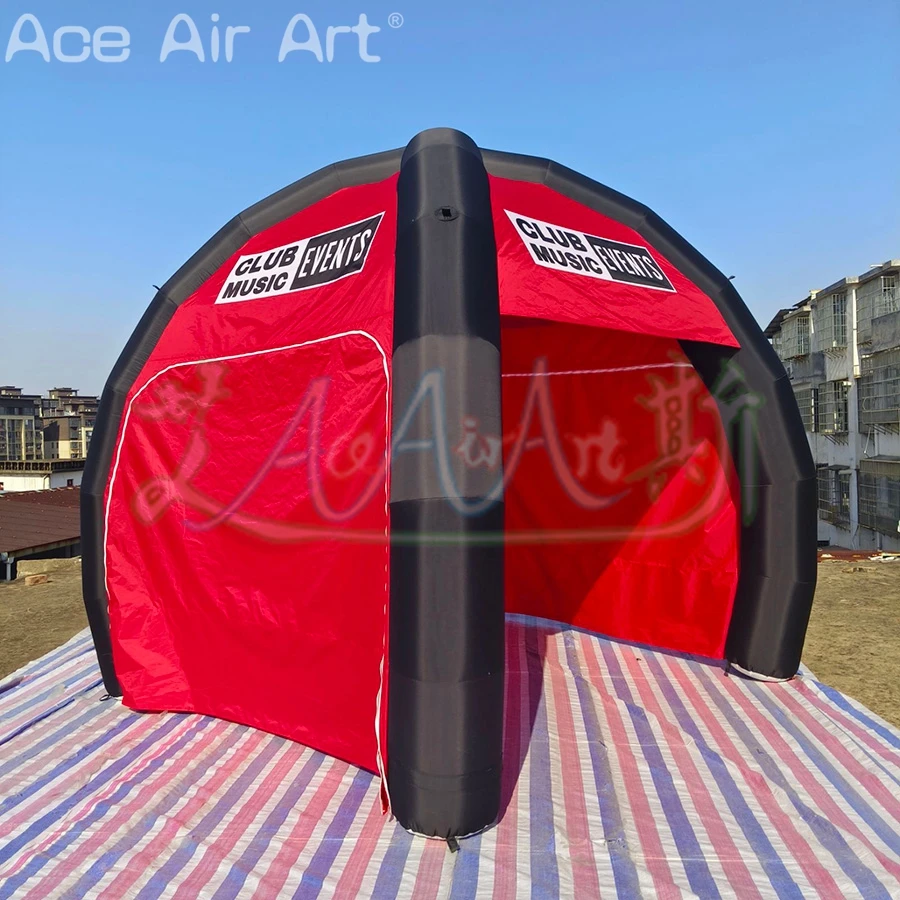 特注製作 屋外用サンシェードパビリオン インフレータブルスパイダーテント (取り外し可能な壁3面付き) 屋外イベントおよび車庫用