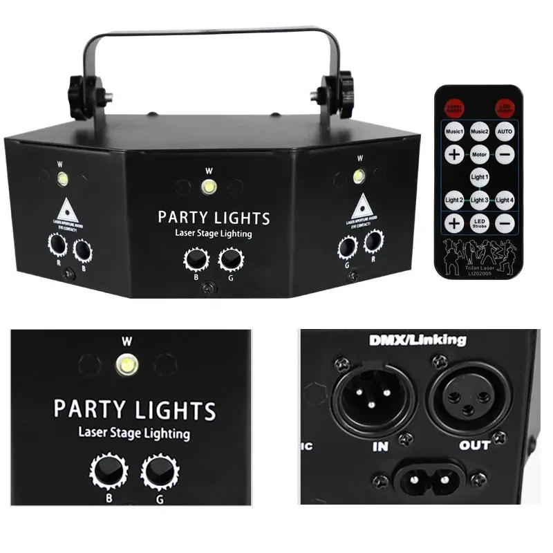 

DJ Equipment 9 Eyes Stage Lights Moving Head Light Laser Light for Disco Night Club