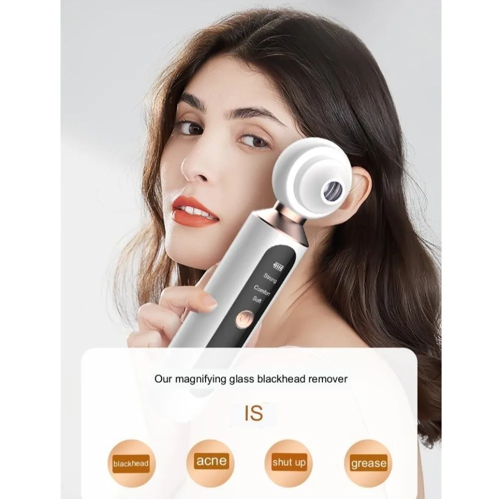 Visual Electric Blackhead Remover Pore Cleanser Acne Remover Facial Blackhead Removal Instrument Magnifying Glass Portable