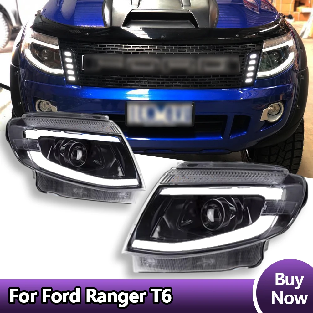 

Car Headlights For Ranger T6 2012-2015 LED Car Lamps Daytime Running Lights Dynamic Turn Signals Car Accessories