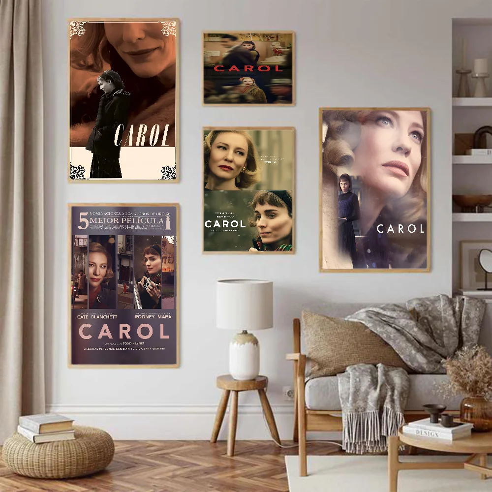 Romance Movie Carol Whitepaper Poster HD Quality Poster Wall Art Painting Study Room Wall Decor