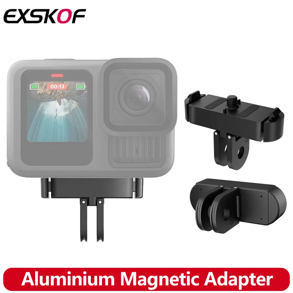 

Магнитное быстросъемное крепление Hero 13, основание из алюминиевого сплава, адаптер с двумя когтями для Gopro Hero 13, черные аксессуары для экшн-камеры