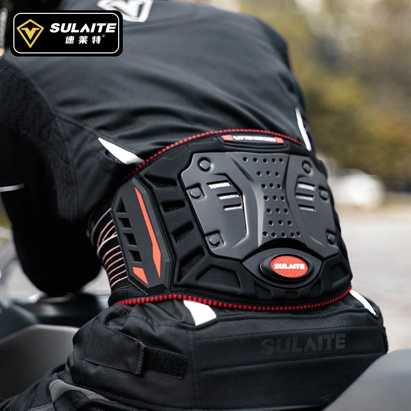 

SULAITE Summer Breathable Motorcycle Kidney Belt Anti Fall Shockproof Lightweight Waist Support Motorbike Riding Protective Gear