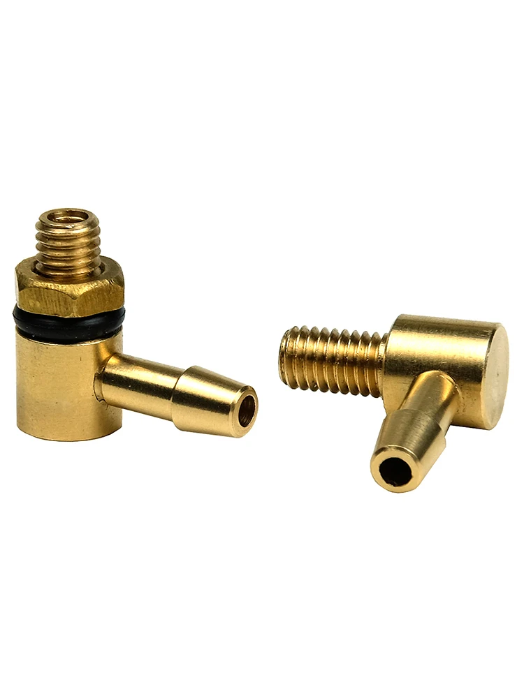 1/2/4 PCS M5 90 Degree L- Type Copper Water Cooling Nozzle Oil Fuel Inlet Nozzles for RC Gasoline Jet Boats Engieen Tank Parts