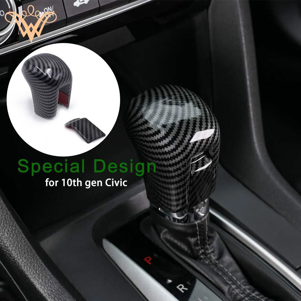 

Накладка на головку переключения передач для Honda Civic 2016, 2017, 2018, 2019, 2 шт.