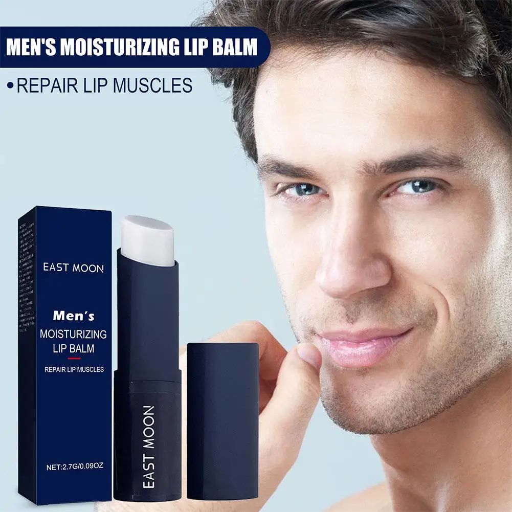 Bálsamo labial hidratante masculino remodelar lábios rachados anti-rachados hidratante bálsamo labial presente para pai cuidados com os lábios