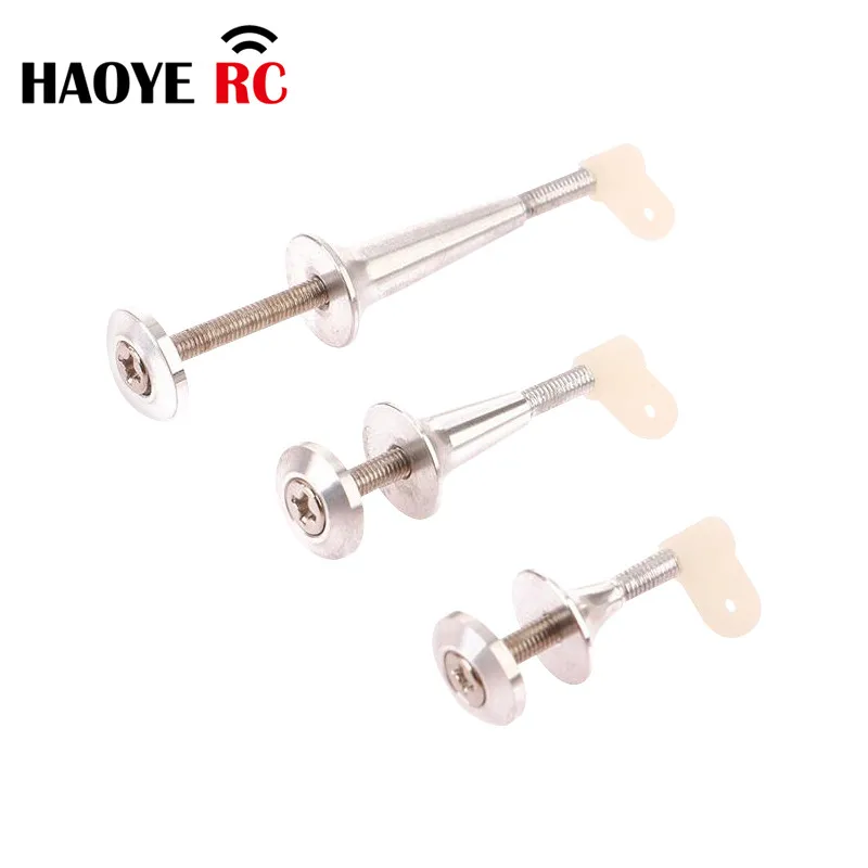 Haoye 2Sets Adjustable Rudder Control Horns Cone Arm Servo Rocker For  RC Airplane Fixing Wing Electric Planes Foam Model Parts