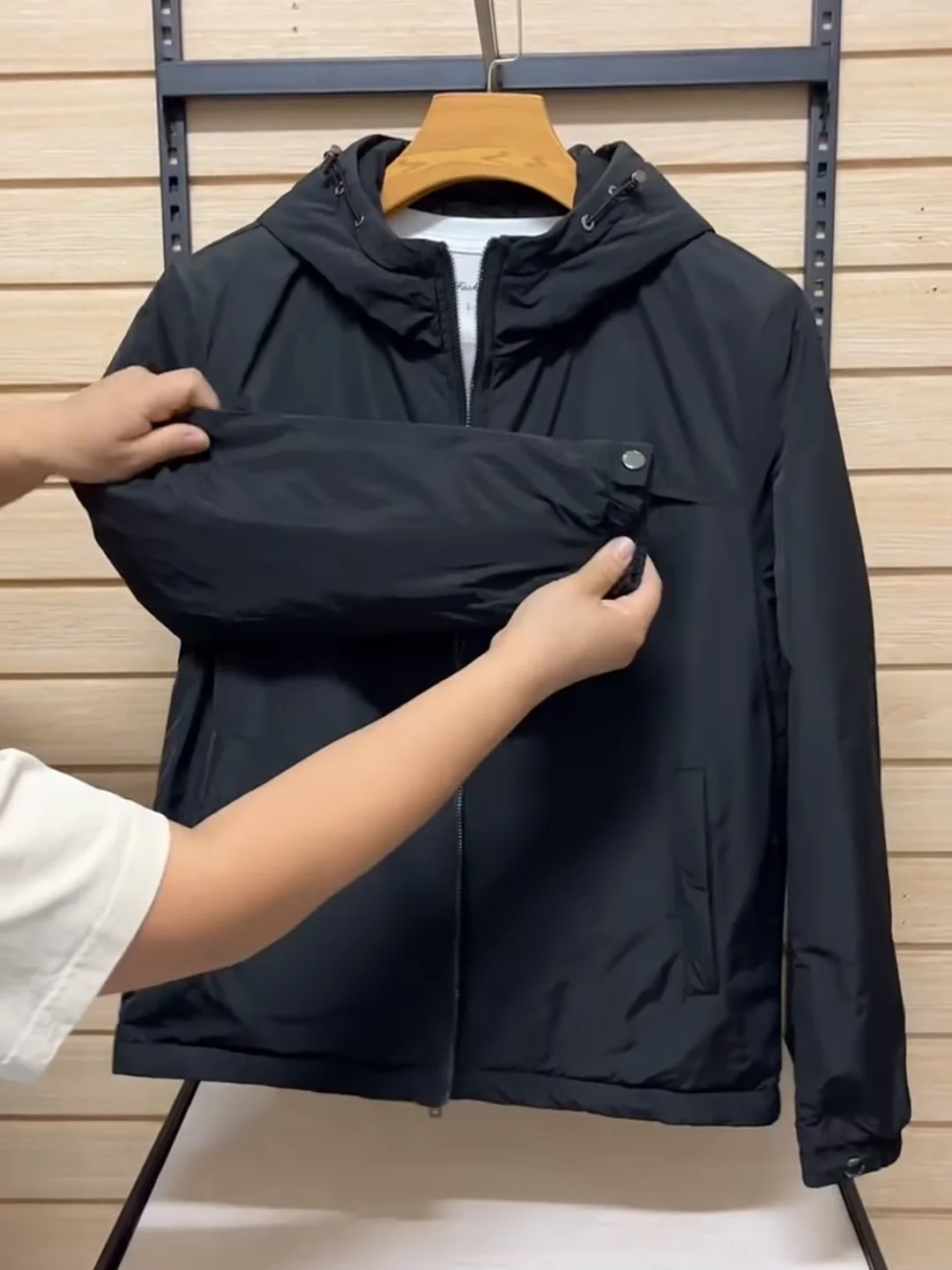 

Men's Hooded Jaet 2498 New Autumn Winter Cotton Added Comfortable Faionable Versatile Quali High Faion Urban Sle Zi...
