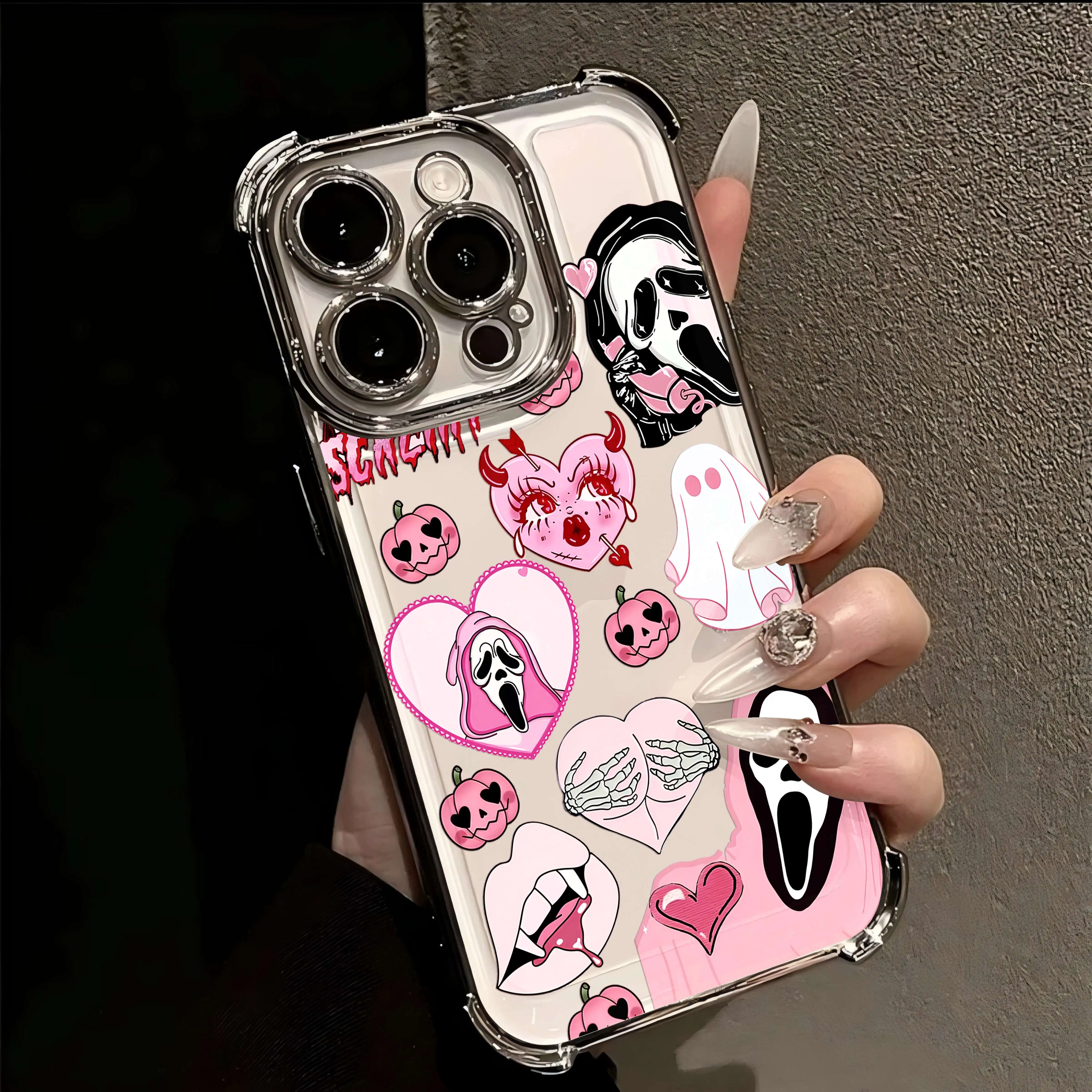 حافظة لهاتف آيفون 16 15 14 13 12 11 Pro Max X XR XSMax 7 8 6 Plus غطاء خلفي مضاد للسقوط #5