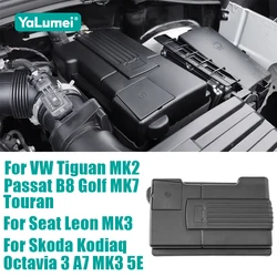 For Skoda Karoq Kodiaq Octavia 3 A7 MK3 5E Car Engine Battery Cover For VW Tiguan MK2 2016-2022 Touran For Seat Leon MK3 Ateca