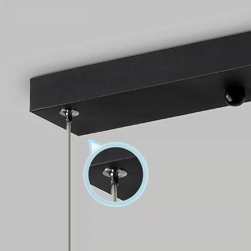 Lampu Gantung Linear Modern LED 2025 Lampu Langit-langit Suspensi Ruang Makan Cocok Untuk Restoran Pulau Dapur Ba