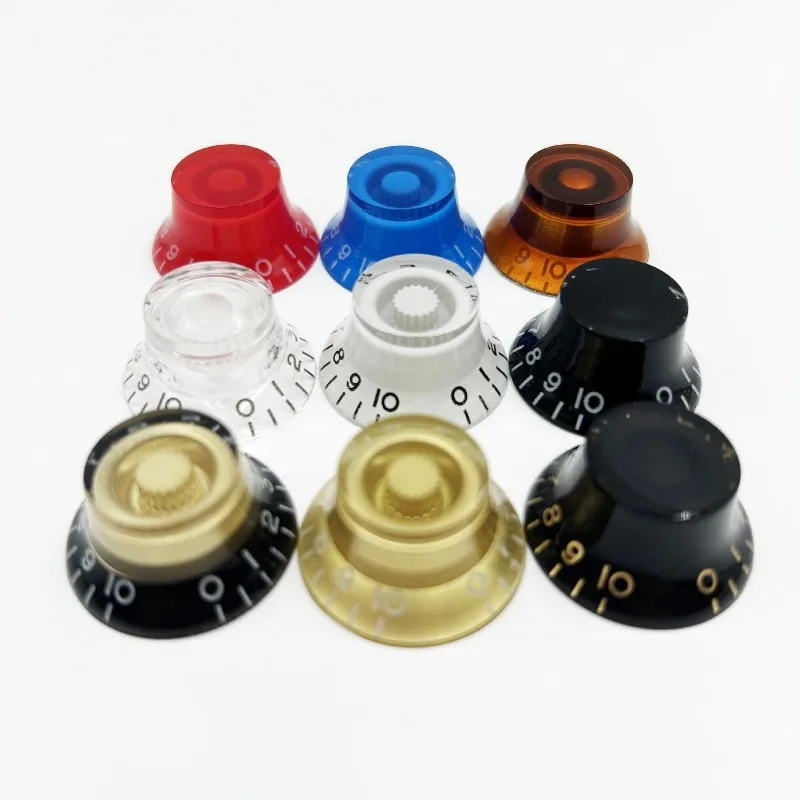 LP Electric Guitar Pointed Knob Cap Electric Guitar Bass Frisbee Shaped Potentiometer Cap Volume and Tone Control Knob Cap