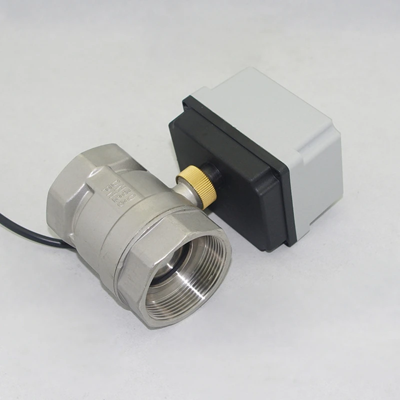 Stainless Steel Motorized Valve 220V 3-Wire 2 Control Electric Ball Valve Big Torque 1/2-A51M