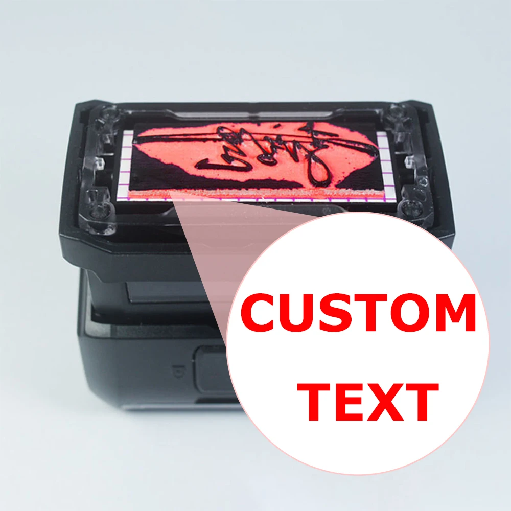 

Custom Self-Inking Stamp Rectangle Press-type Inking Stamp Personalized Logo Name Text for Business Card Wedding Invitation Card
