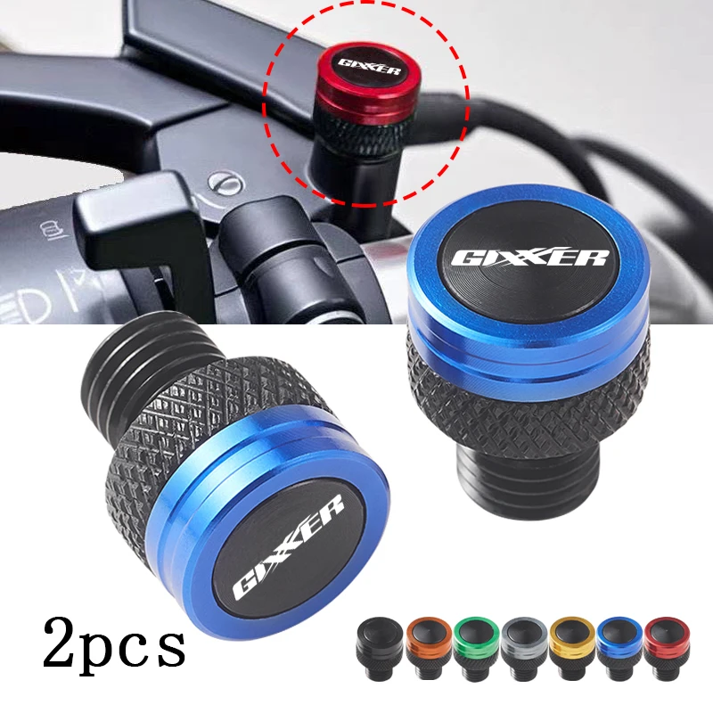 For GIXXER 250 SF 150 125 155 GSX- S 150 125 Accessories Motorcycle M10*1.25 Aluminum Screws Bolts Mirror Hole Plugs Cap