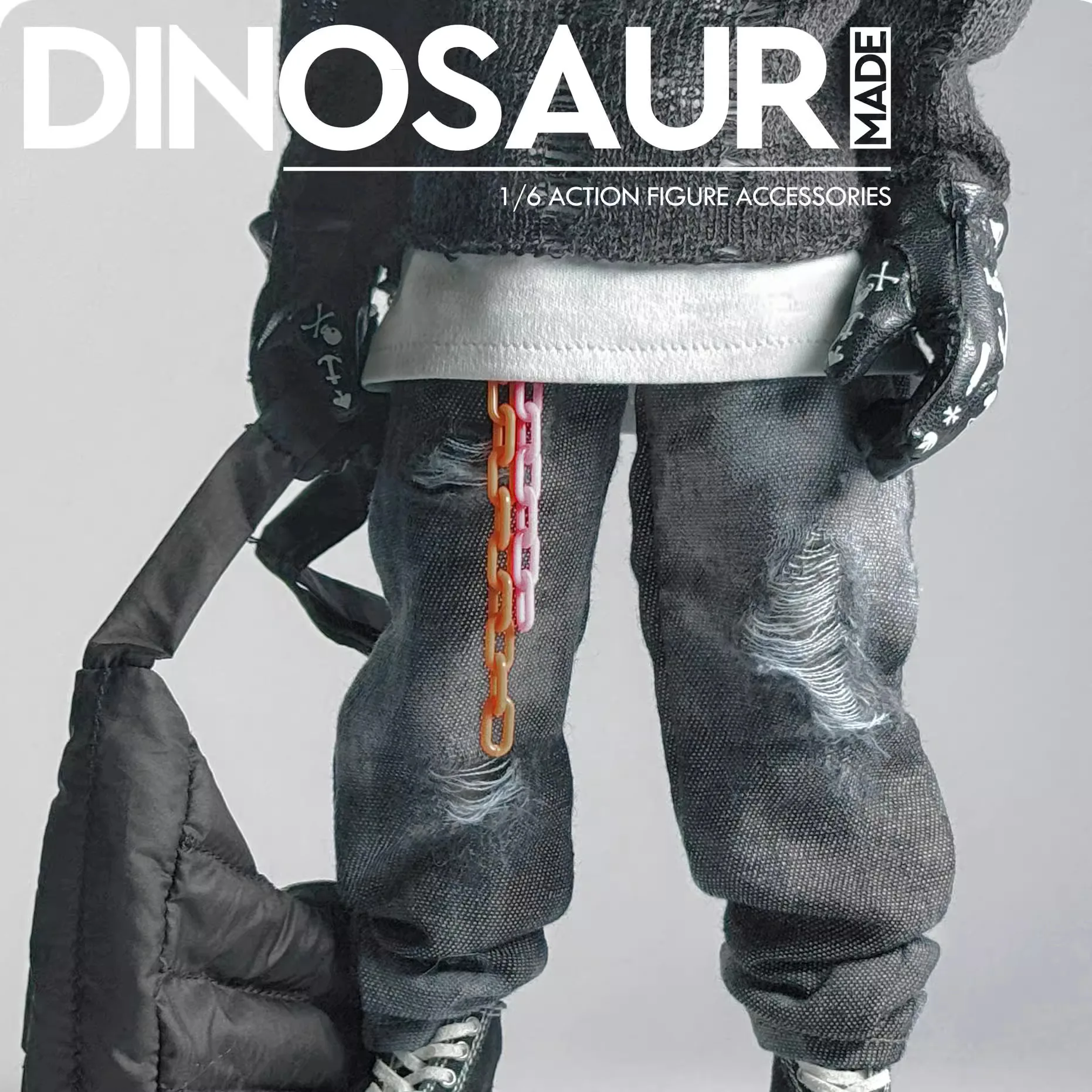 Super dinozaur w skali 1/6 modna figurka ubrania akcesoria Model kamizelki do kolekcji ciała 12 "