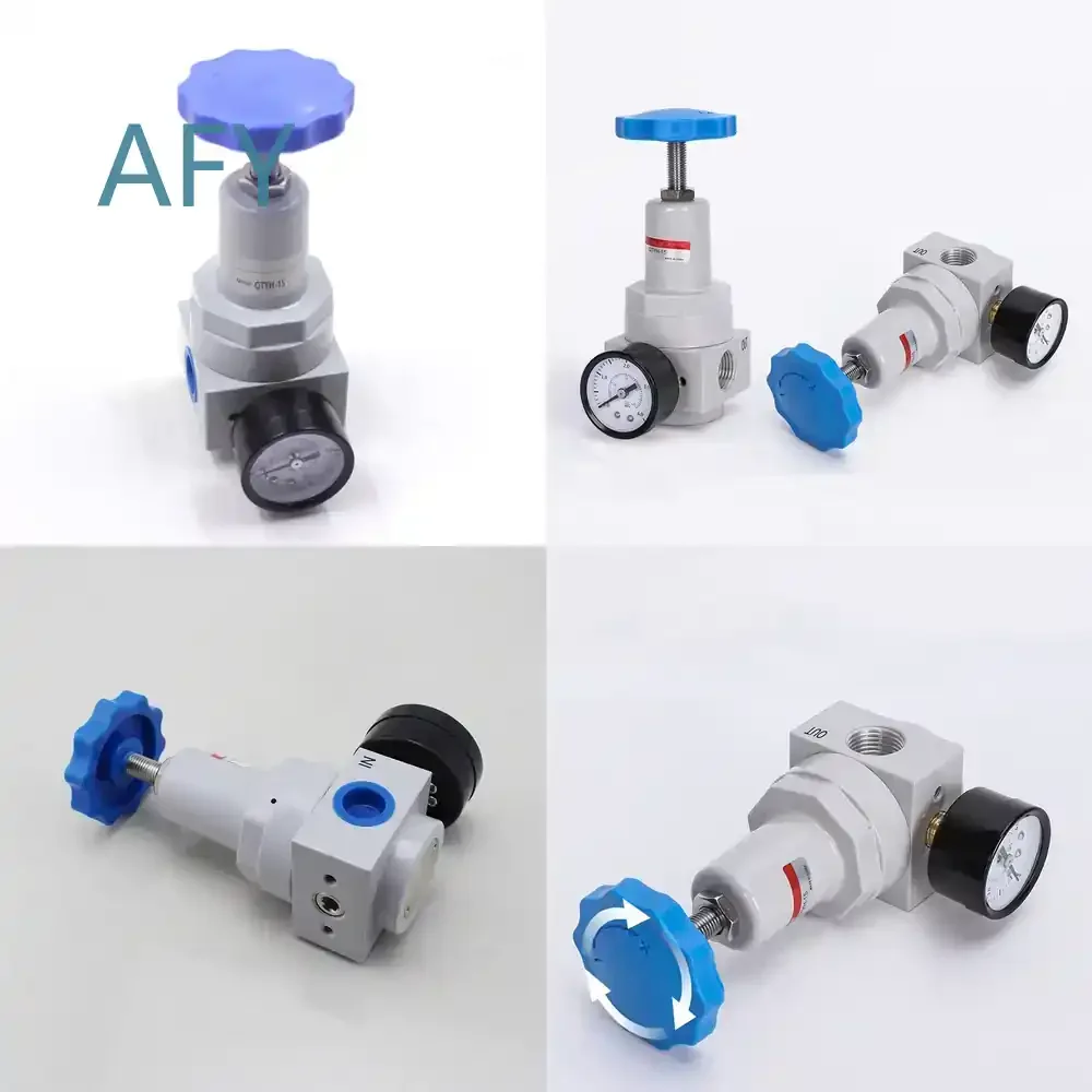 QTYH series adjustable air pressure regulator for pneumatic systems industrial air compressor accessories pressure control