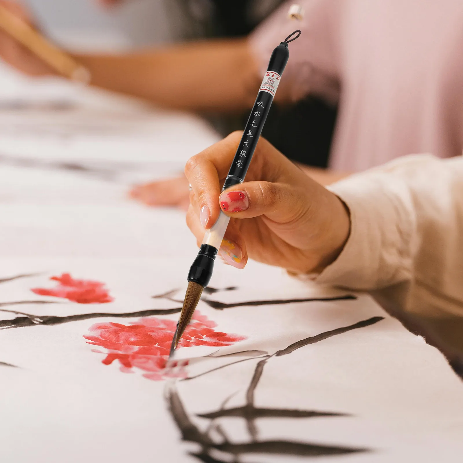 3 قطعة فرشاة الخط الصيني التقليدي لينة تلميح الكتابة القلم للمبتدئين فرشاة الخط الصيني الدقة الفنية #4