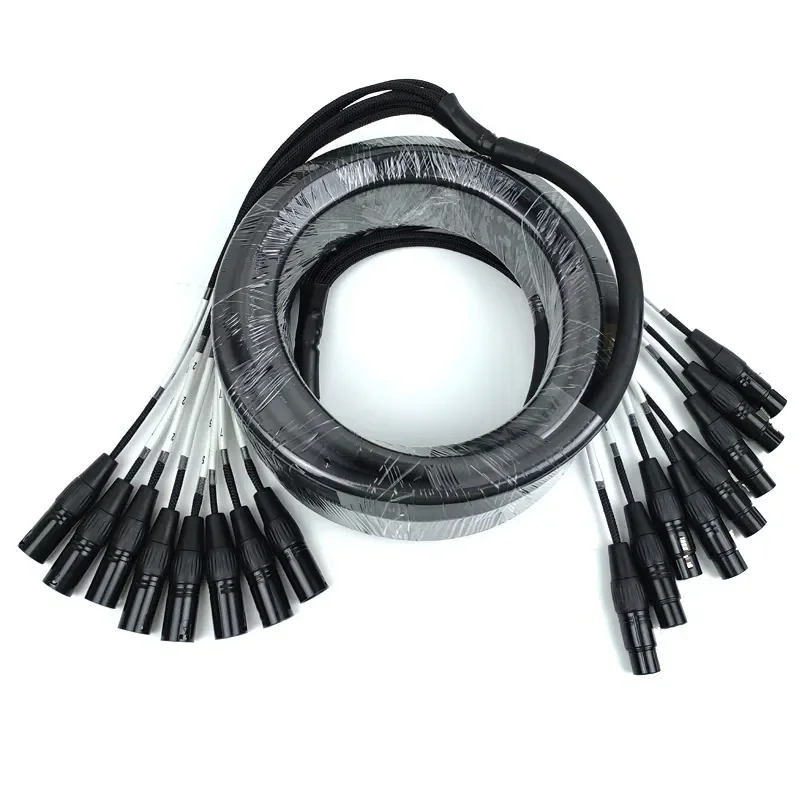 8-Channel mobile Xanon multi-channel audio signal cable 8-channel stage lighting and audio multi-core signal cable