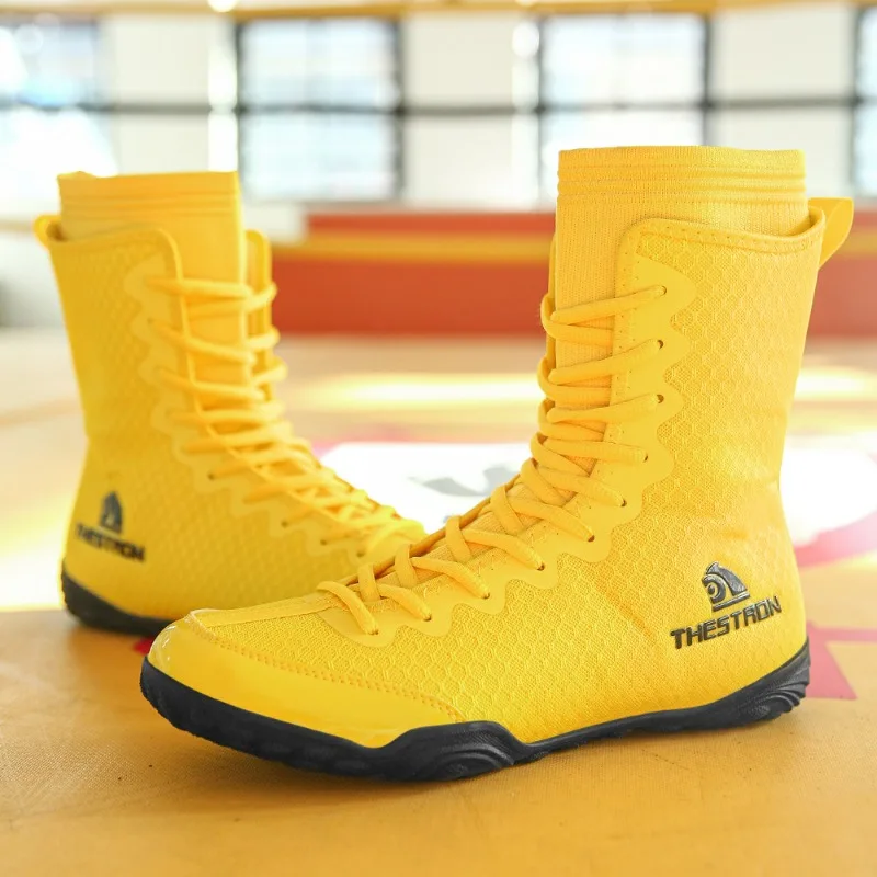 

2026 Новые боксерские кроссовки для мужчин, высококачественная боевая обувь, мужские кроссовки для тренировок в тренажерном зале, черные мужские борцовские ботинки