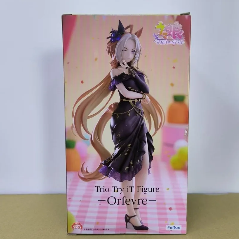 حقيقية الأصلي Furyu Umamusume: جميلة ديربي الثلاثي Try-It الشكل Orfevre البلاستيكية أنيمي نموذج لجسم سطح المكتب زخرفة اللعب دمية هدية #6
