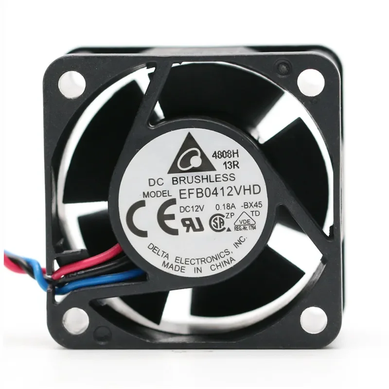 for EFB0412VHD 12V 0.18A 4020 4cm Cooling Fan for 1U Server Switch