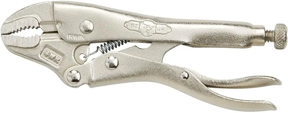 

Curved Jaw Locking Pliers with Wire Cutter, 4-Inch for Versatile Grip and Cutting