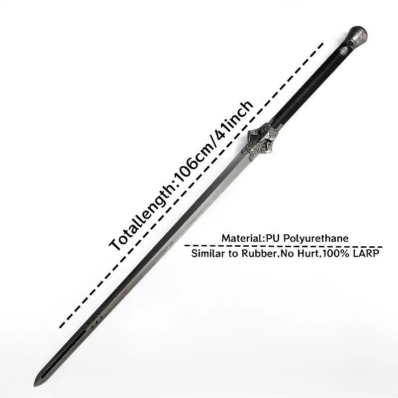 

106cm/41.73in Anime Medieval Nameless Sword Katanas Cosplay PU Props Peripherals Toy Sports Model Outdoor Toys Collectible Gifts