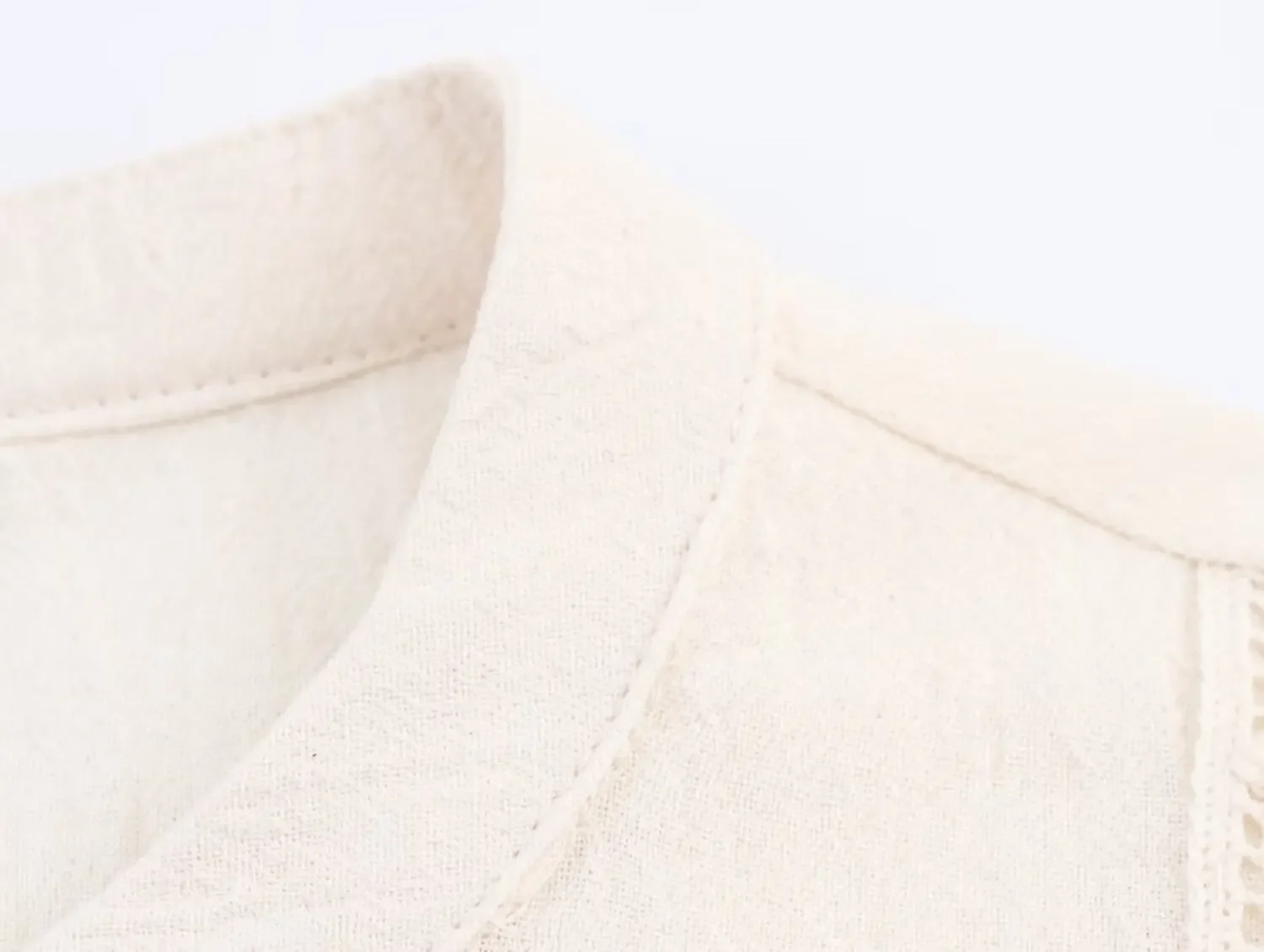 Lace crochet holiday style top Summer Women's Single Row Skirt Multi-Buled round Neck Straight Flower Hook Knitted Holiday Top