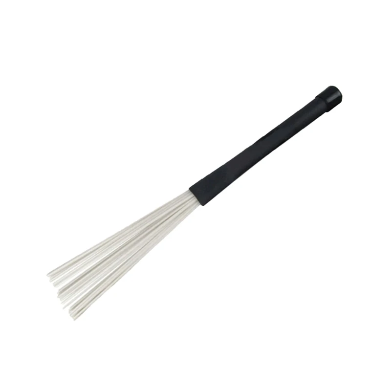 Professional Nylon Wire Brush Jazzes Drum Brush with Handle Scalable Drum Brush