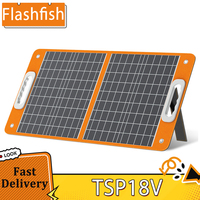 Flashfish TSP18V 60W Foldable Solar Panel, Portable Solar Charger with DC Outputs, 2 USB Outputs