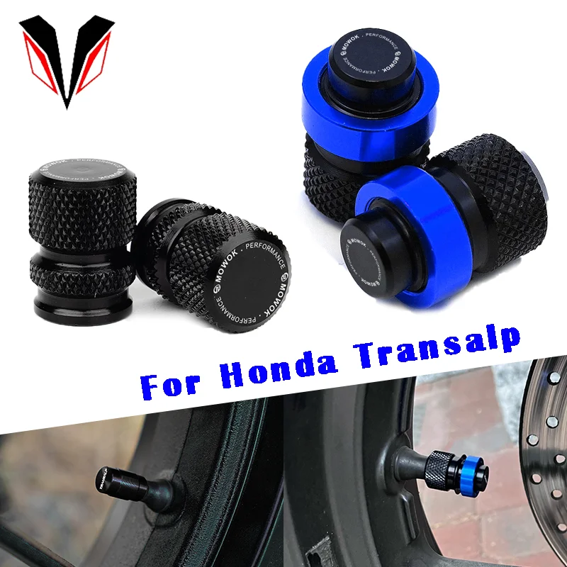 Motorcycle Accessorie Wheel Tire Valve Stem Caps For HONDA TRANSALP 600 650 700 XLV Transalp CNC Airtight Covers new motorbike