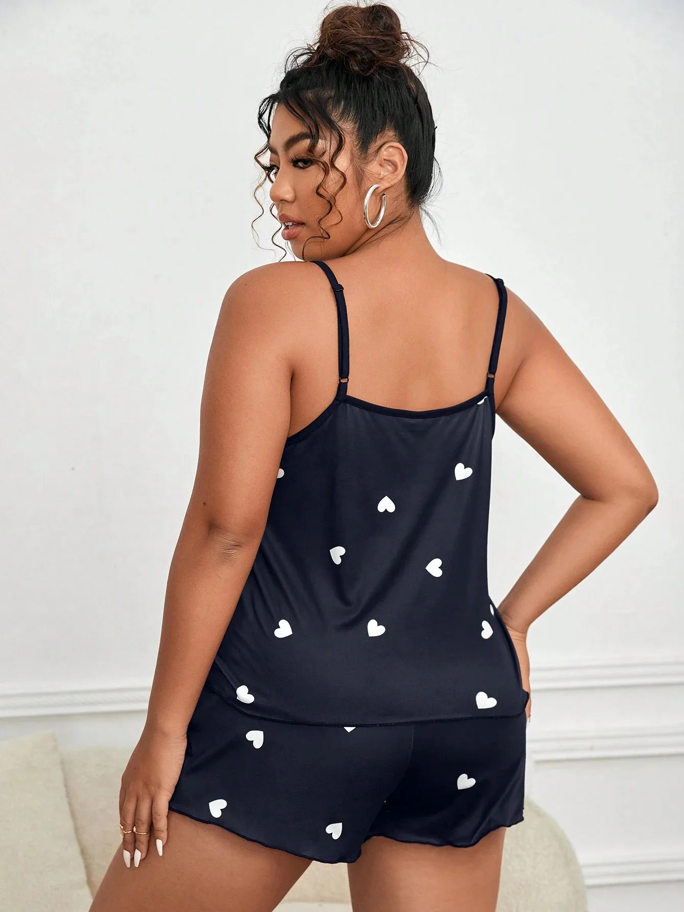 2 Pieces Pajamas Set for Women Sleepwear Crop Tops+Shorts Suit Female Loose Loungewear Home Clothes Plus Size 5XL view 2