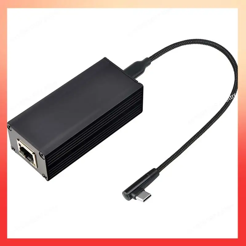 ABNR POE Power Supply Network Card POE To USB-C Network Card POE Network Card 5V 9V Adaptive USB-C Network Card Replacement