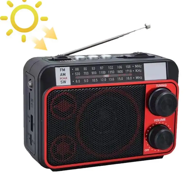 

Солнечное радио Am/Fm-радио музыкальный плеер с легким инструментом для оповещения о погоде на открытом воздухе с долговечной батареей для прогулок и скалолазания