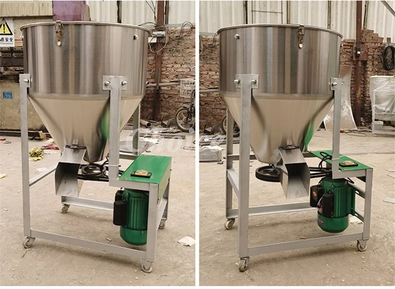 Hot Sales Chicken Feed Mixer Material Mixing Machine Wheat Corn Rice Seed Dressing Coating Machine Plastic Color Mixing Machine