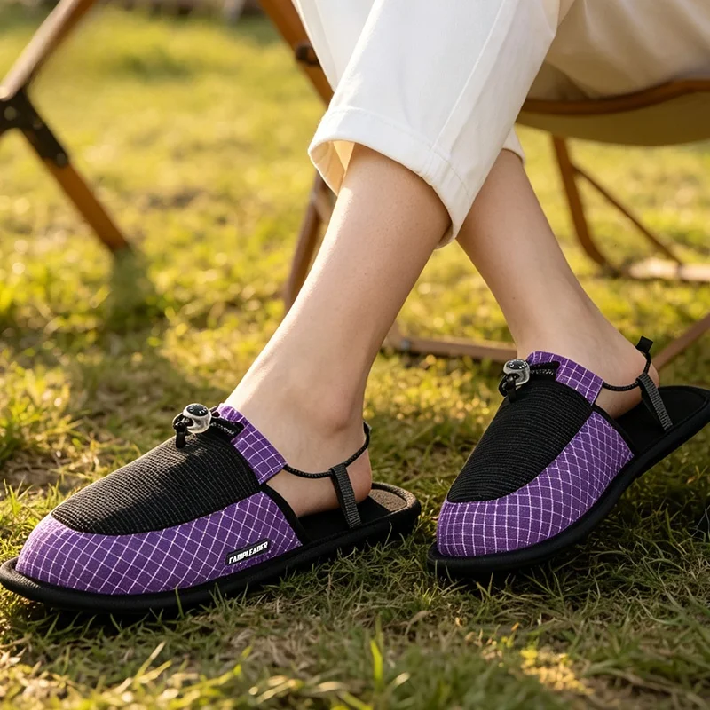 Outdoor Camping Quick Dry Seamless Portable Anti-Slip Travel Ultra Light Beach Shoes Slip-On Comfortable Breathable Sandals