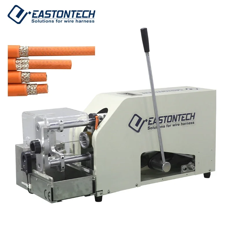 EW-1050-2 Semi-auto Multi-layer Stripping Machine 4-100mm2 Wire Range Electrical Rotary Wire Stripping Machine