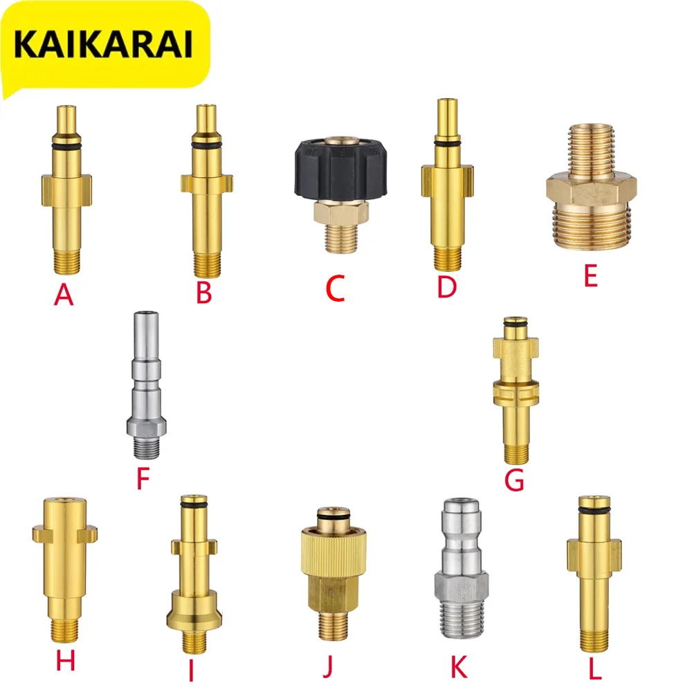 Metal Adapter Foam Nozzle Foam Generator Foam Gun High Pressure Washing Soap Foamer Car Wash For Nilfisk Karcher Huter parkside