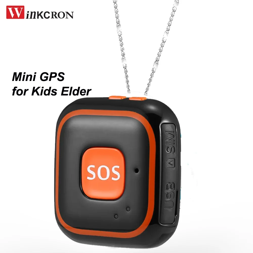 Mini GPS Tracker V28 for Kids Elder Locator Pendant Two Way Calls Fall Alarm Free APP WIFI GPS LBS Tracking SOS Calling 3 collor