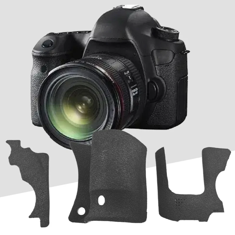 R6FF Professional Camera Rubber Case Protective Cover Set, Soft Rubber Case For 6D Camera Rubber Case Skin 3Pieces / Pack