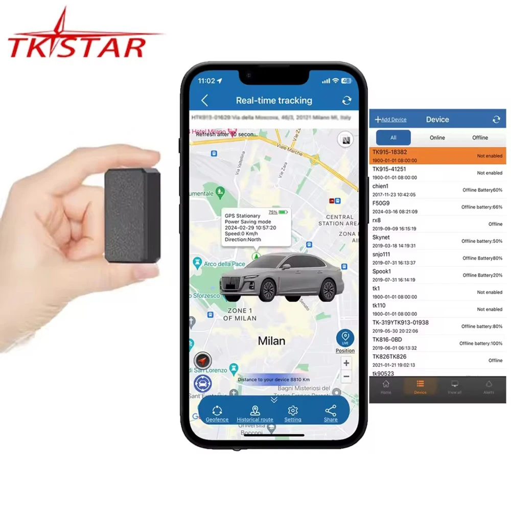 TKSTAR TK901 2G GSM Mini GPS Tracker Alarm Alert Luggage Wallet Trunk Car Child Kid GRPS Locator Dual Positioning Free Web APP