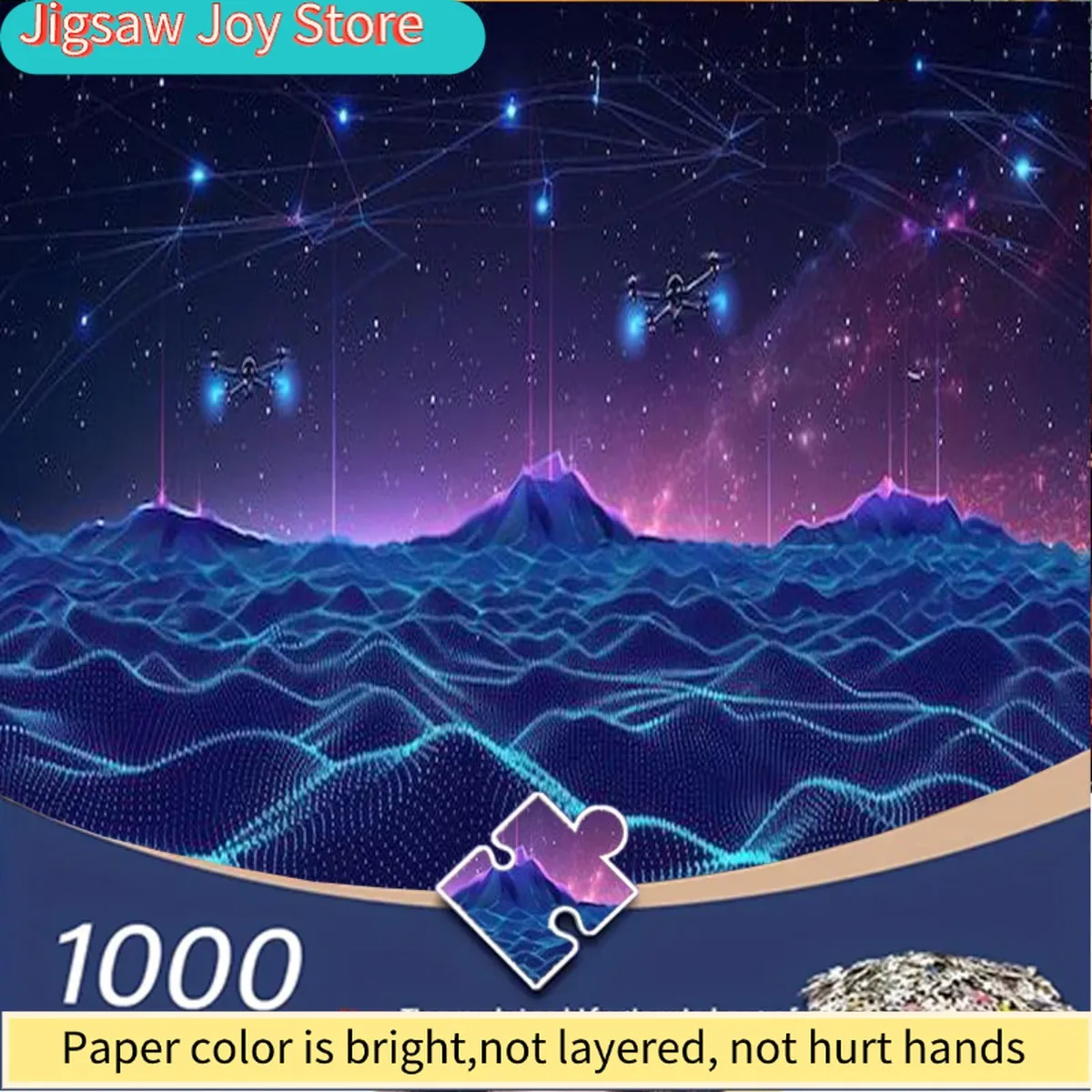 

1000pcs for Mercedes-Benz Racing Cars 17 & 44 Jigsaw Puzzle - Challenging Adult Brain Teaser with Iconic Racing Number Design,